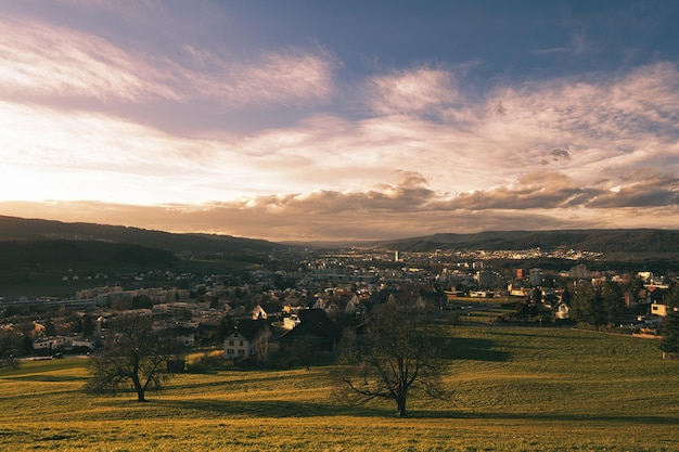 Photo limmattal - aussicht von urdorf