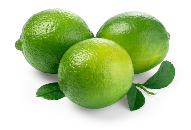 Limoen. Vers fruit met blad