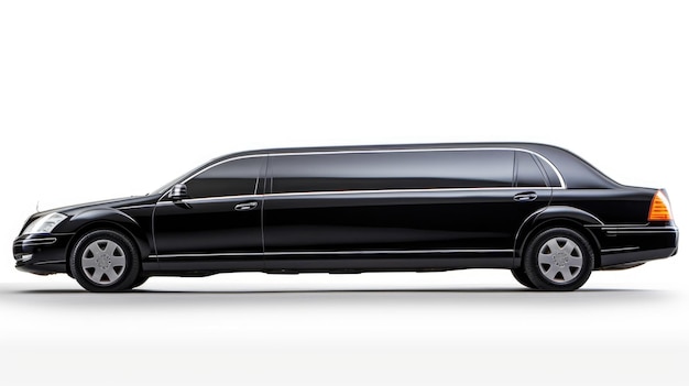 Limousine isolated on white background Generative AI