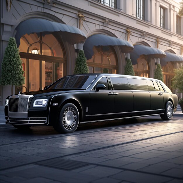 Foto limousine royalty de essentie van vip