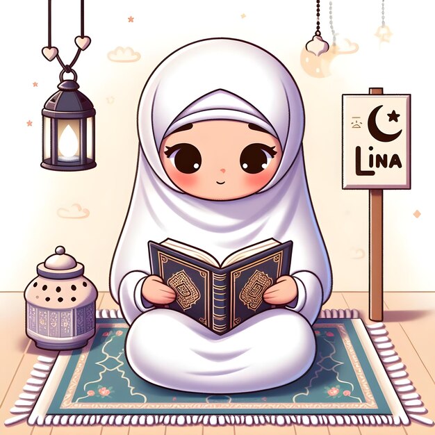 Photo linas quran reading