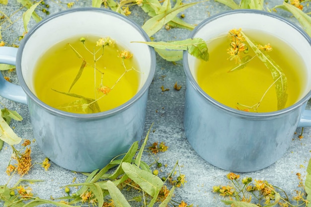 Linden herbal tea alternative medicine