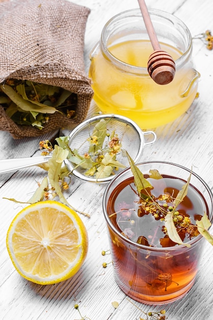 Linden herbal tea