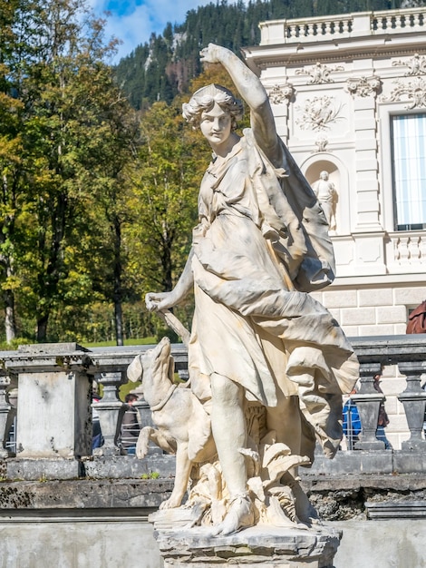 Linderhof palace in Ettal Germany