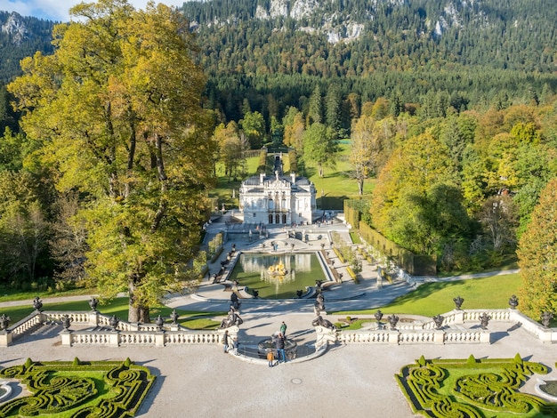 Linderhof palace in Ettal Germany