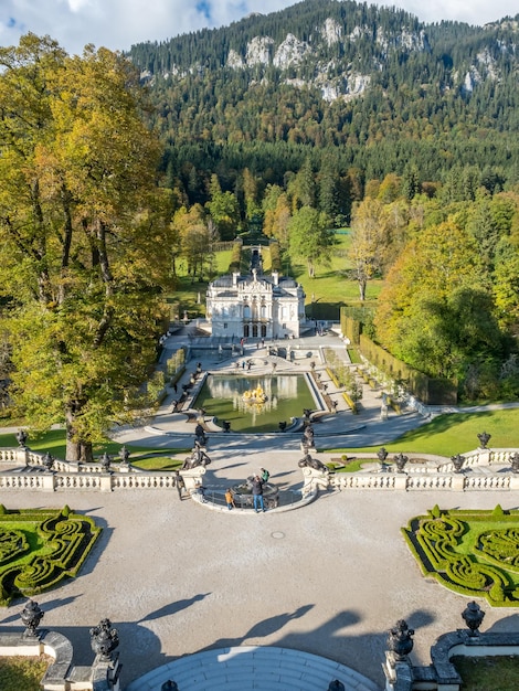 Linderhof palace in Ettal Germany