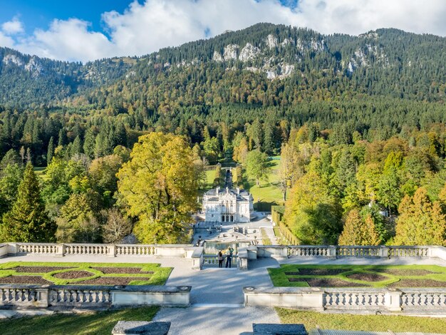 Linderhof palace in Ettal Germany