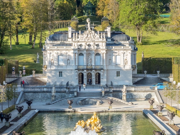 Linderhof palace in Ettal Germany