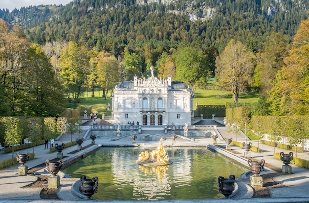 Linderhof palace in Ettal Germany