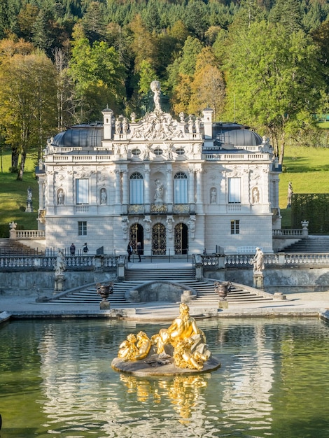 Linderhof palace in Ettal Germany