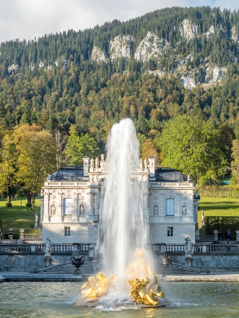 Linderhof palace in Ettal Germany