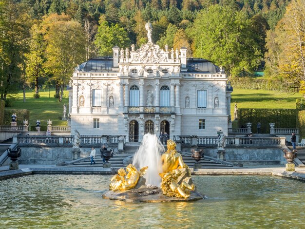 Linderhof palace in Ettal Germany