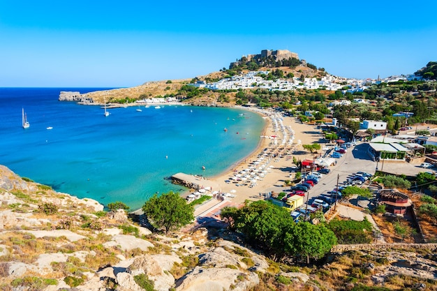 Acropoli di lindos e spiaggia rodi