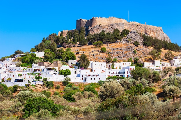 Lindos Acropolis in Rhodes island