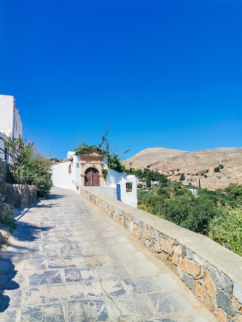 Lindos is an archaeological site a fishing village