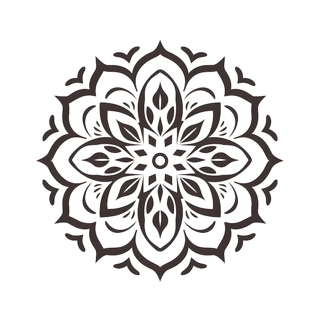 Line Art Coloring Page of a Garden Flower