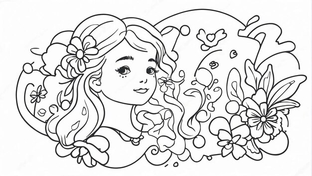 Line Art Womens Day