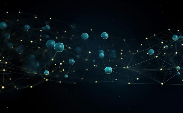 line background light technology ai concept connection futuristic digital network cyberspace generative ai