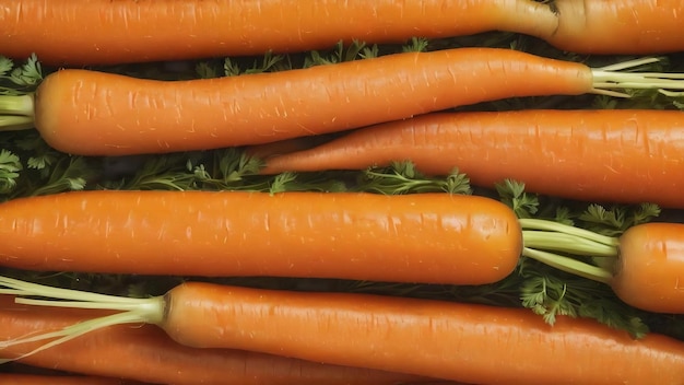 Lineair patroon van oranje wortels