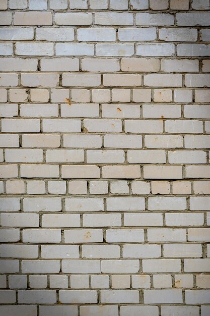 Lined wall of white sandlime brick