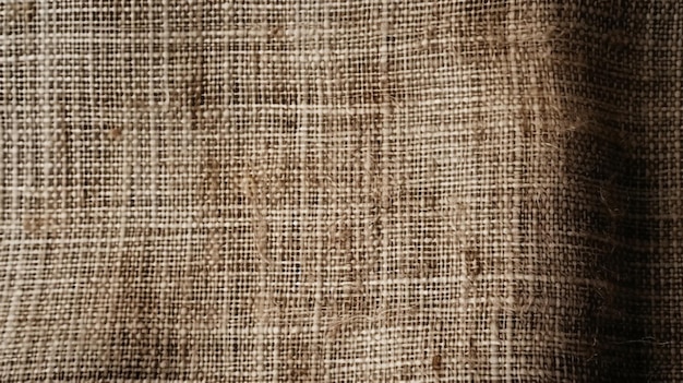 Linen fabric texture background top view