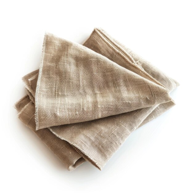 Linen pocket square isolated
