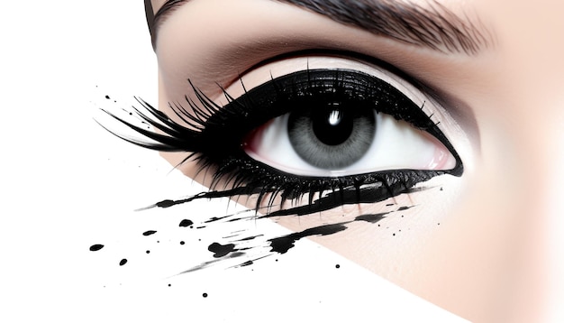 Liner make-up met witte achtergrond