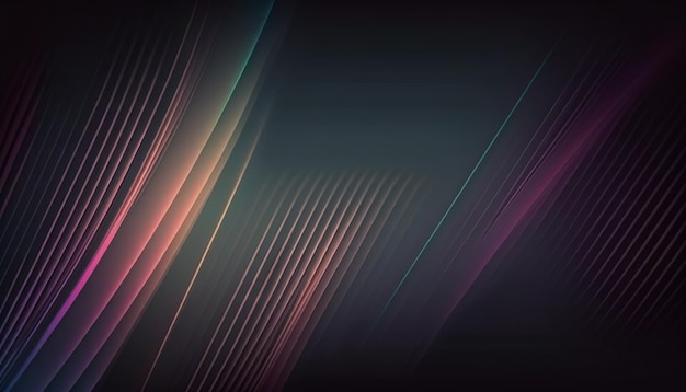 Линии абстрактного размытого светлого пастельного цветового градиента Генерирующая иллюстрация AI