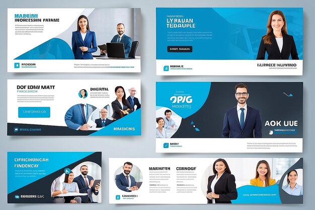 Photo linkedin banner pictures nice linkedin backgrounddigital marketing agency cover photo design template