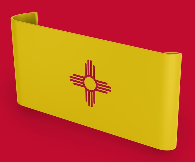 Lintbanner met de vlag van New Mexico