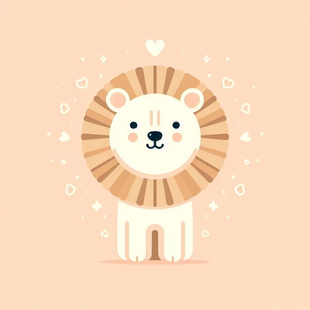 Photo lion background desktop wallpaper cute vector