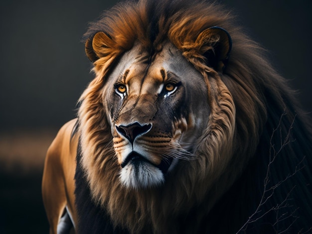 A lion background