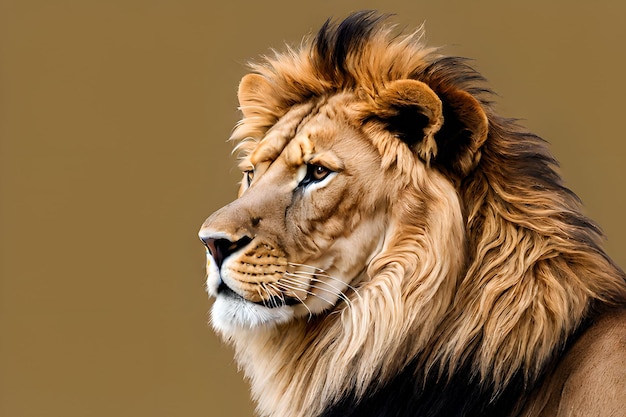 Lion blank background