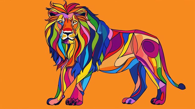 Lion Coloring Art for Kids