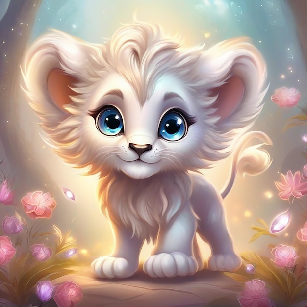 Photo lion cute