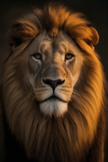 lion Generative AI illustrations