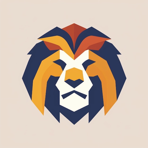 Photo lion head logo