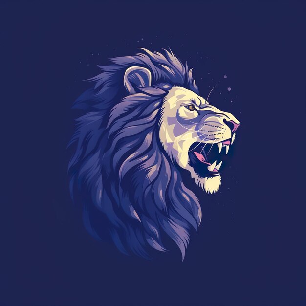 lion illustration ai generated