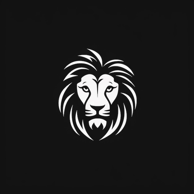 Lion illustration template Premium Vector