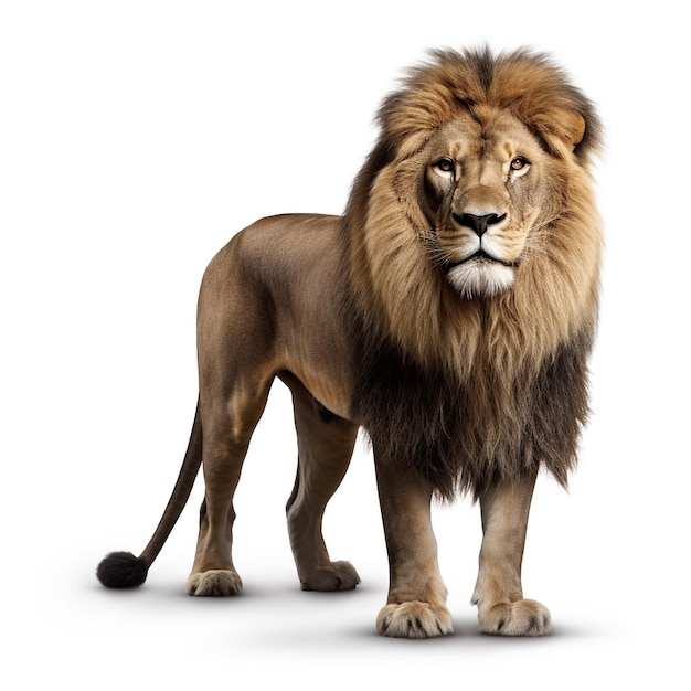 Premium AI Image | Lion isolated on white background