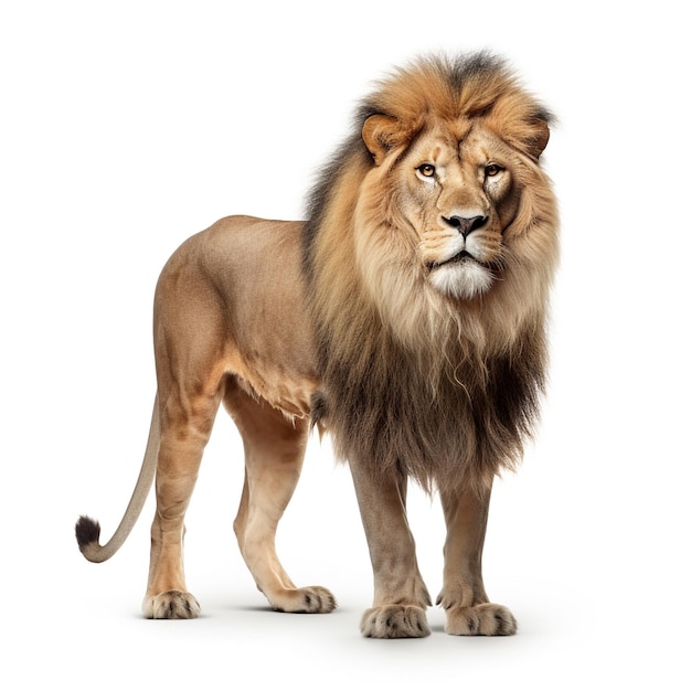 Premium AI Image | Lion isolated on white background