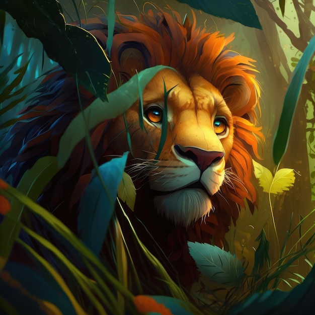 Lion In The Jungle Generative AI