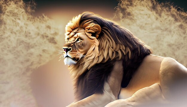 Photo lion the king of jungle