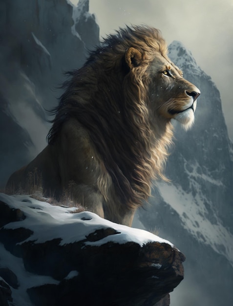 Premium AI Image  The lion king wallpapers hd wallpapers