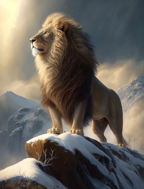 King Aslan, lion, narnia, HD phone wallpaper