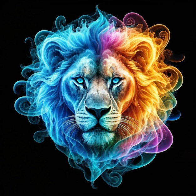 Lion Lion head Digital art