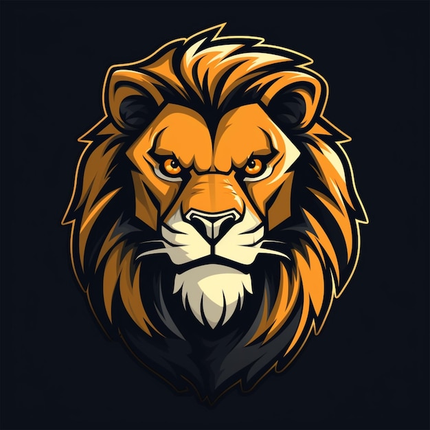 Photo lion logo cartoon