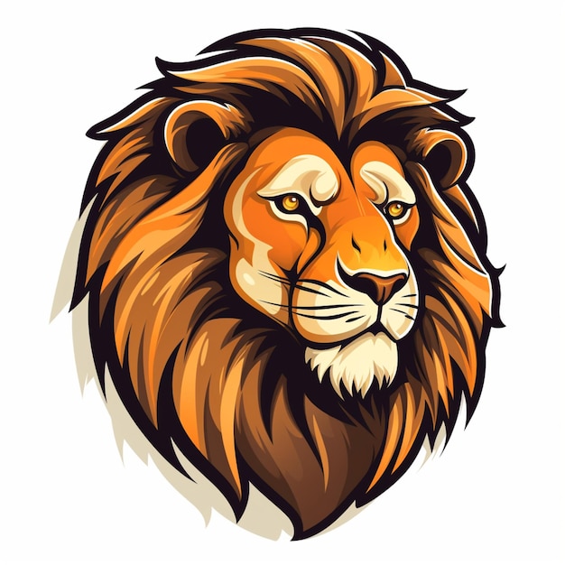 lion logo cartoon