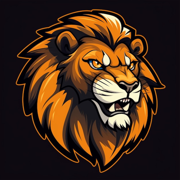 lion logo cartoon