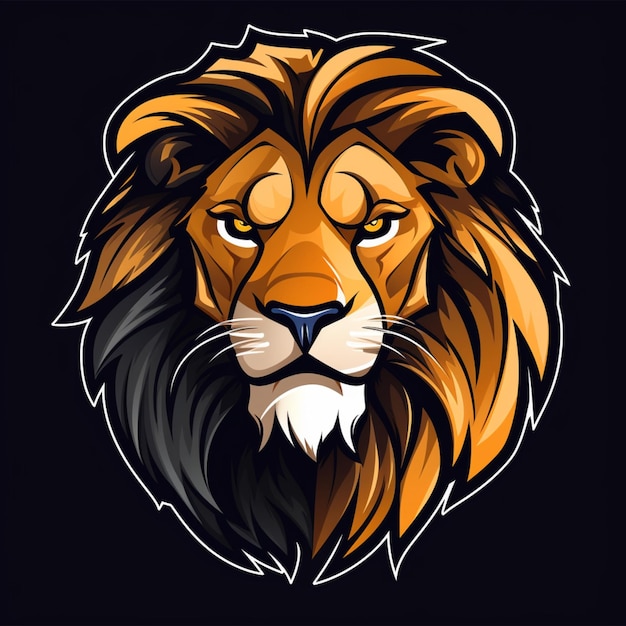 мультфильм логотип лев